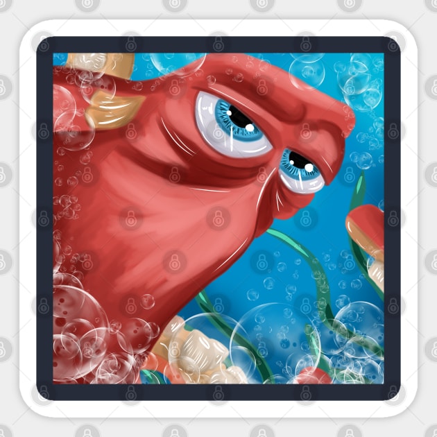 Finding Dory Hank Sticker by OCDVampire